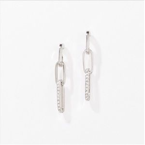 NIB Touchstone Crystal Join Together Earrings
